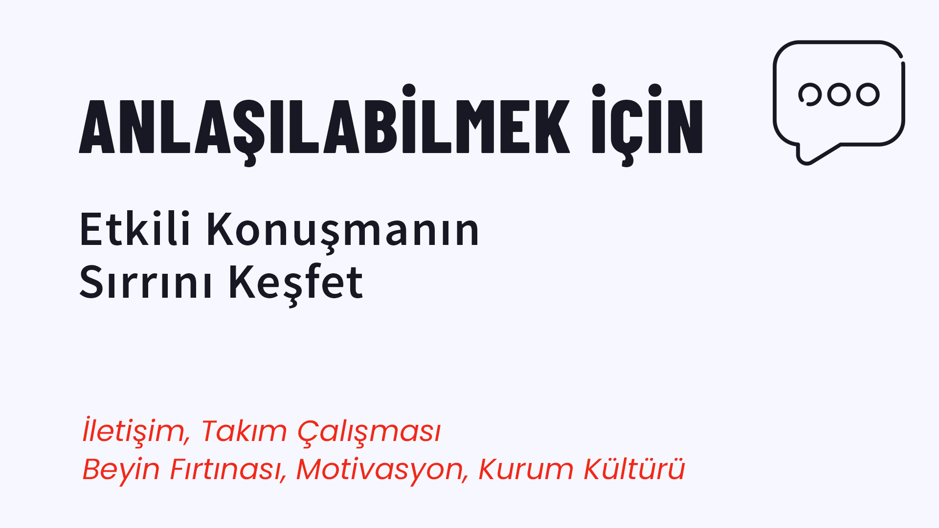 Konuşuyorum AMA?